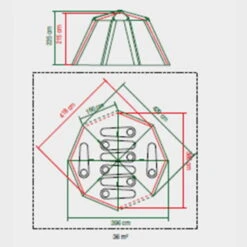 Tente Coleman 8 Personnes Octagon Gris -Camping En Plein Air Soldes tente coleman 8 personnes octagon gris 6