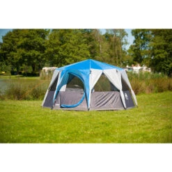 Tente Coleman Octagon 8 (Bleue) -Camping En Plein Air Soldes tente coleman octagon 8 bleue 4
