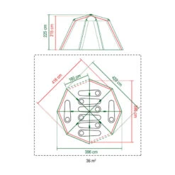 Tente Coleman Octagon 8 (Verte) 13 Tente Coleman Octagon 8 (Verte) -Camping En Plein Air Soldes tente coleman octagon 8 verte 5