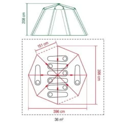 Tente Coleman Octagon Blackout 8 -Camping En Plein Air Soldes tente coleman octagon blackout 8 5