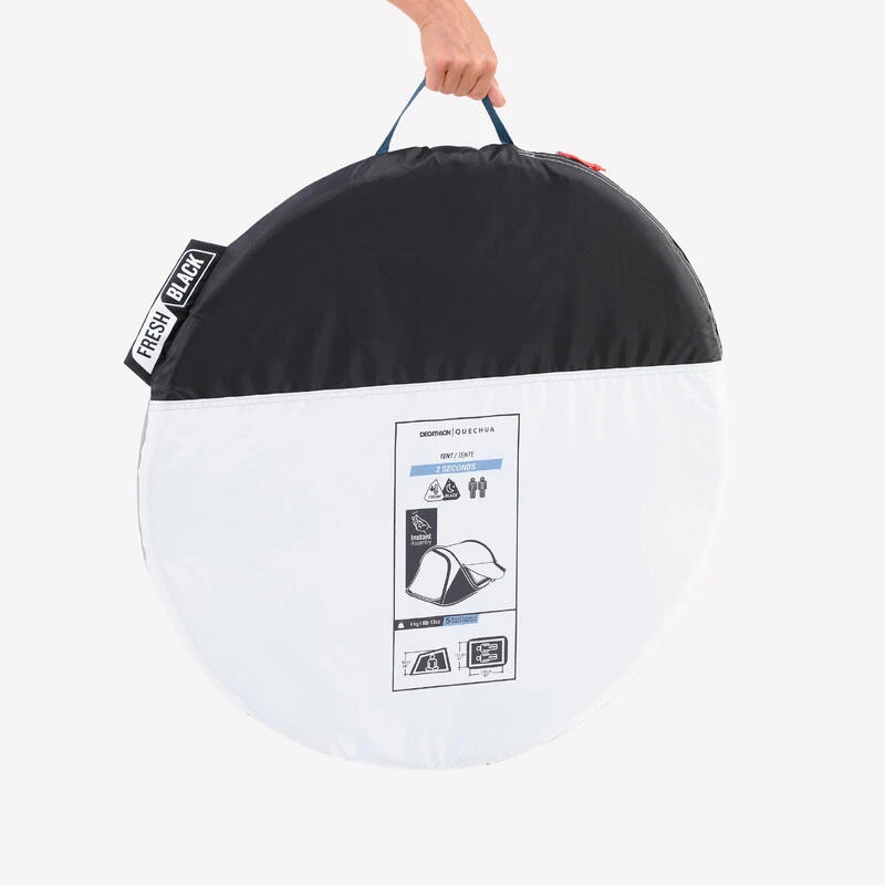 Quechua Tente De Camping - 2 SECONDS - 2 Places - Fresh & Black 5 Quechua Tente De Camping - 2 SECONDS - 2 Places - Fresh & Black – Image 3
