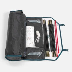 Quechua Tente De Camping - MH100 - 3 Places - Fresh & Black -Camping En Plein Air Soldes tente de camping mh100 3 places fresh and black 3