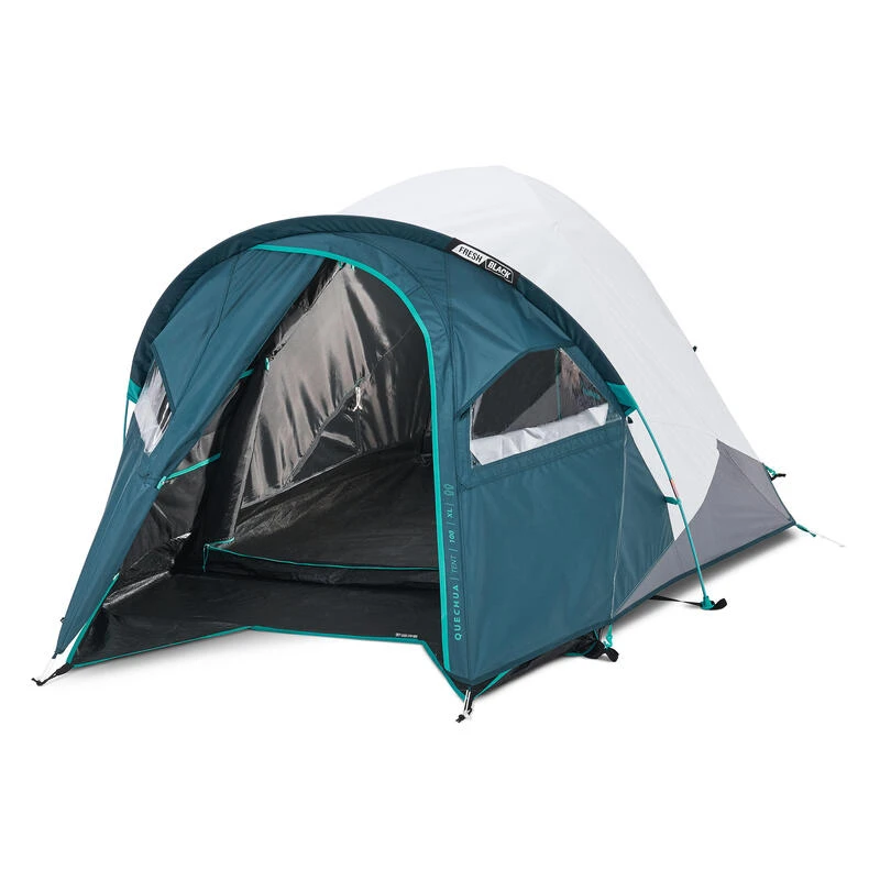 Quechua Tente De Camping - MH100 XL - 2 Places - Fresh & Black 4 Quechua Tente De Camping - MH100 XL - 2 Places - Fresh & Black – Image 2
