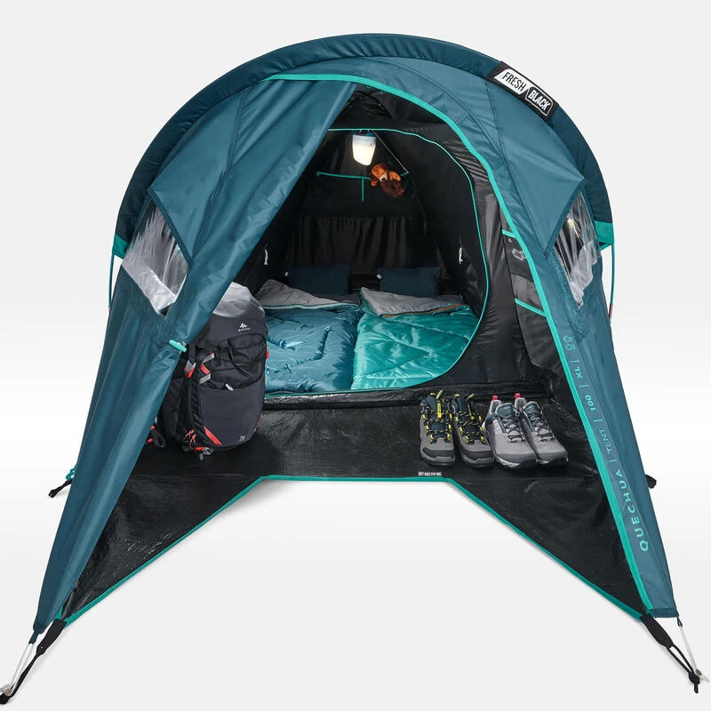 Quechua Tente De Camping - MH100 XL - 2 Places - Fresh & Black 7 Quechua Tente De Camping - MH100 XL - 2 Places - Fresh & Black – Image 5