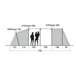 Tente De Camping Outwell Winwood 8 -Camping En Plein Air Soldes tente de camping outwell winwood 8 3