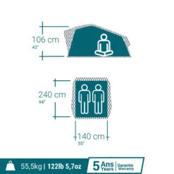 Quechua TENTE DE TOIT MH500 FRESH & BLACK 2P 15 Quechua TENTE DE TOIT MH500 FRESH & BLACK 2P -Camping En Plein Air Soldes tente de toit mh500 fresh and black 2p 3