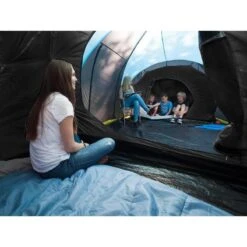 Tente Dôme Familiale Hammerfest 4 - Camping - 4 Personnes - 2 Cabines -Camping En Plein Air Soldes tente dome familiale hammerfest 4 camping 4 personnes 2 cabines 2