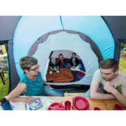 Tente Dôme Familiale Hammerfest 6 Protect - Sol Cousu - 6 Personnes - 2 Cabines -Camping En Plein Air Soldes tente dome familiale hammerfest 6 protect sol cousu 6 personnes 2 cabines 3