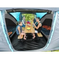 Tente Dôme Hammerfest 4 Sleeper Protect - Sol Cousu - 4 Pers - 2 Cabines Noires -Camping En Plein Air Soldes tente dome hammerfest 4 sleeper protect sol cousu 4 pers 2 cabines noires 2