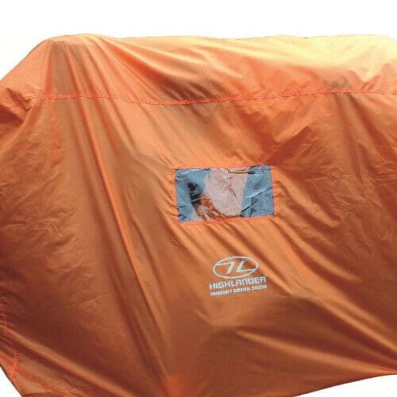 HIGHLANDER Tente D'urgence Abri De Survie 4-5 Personnes - Orange 6 HIGHLANDER Tente D'urgence Abri De Survie 4-5 Personnes - Orange – Image 4