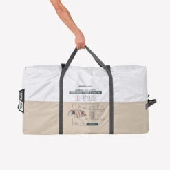 Quechua Tente Gonflable De Camping - Air Seconds 6.3 XXL F&B - 6 Personnes - 3 Chambres -Camping En Plein Air Soldes tente gonflable de camping air seconds 63 xxl f and b 6 personnes 3 chambres 2