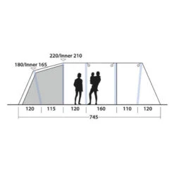 Tente Gonflable Outwell Knightdale 8PA -Camping En Plein Air Soldes tente gonflable outwell knightdale 8pa 3