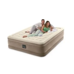 Intex Ultra Plush Queen Airbed - Lit Gonflable - 203x152x46cm - Compris Accessoires -Camping En Plein Air Soldes ultra plush queen airbed lit gonflable 203x152x46cm compris accessoires 2