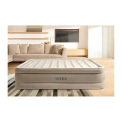Intex Ultra Plush Queen Airbed - Lit Gonflable - 203x152x46cm - Compris Accessoires -Camping En Plein Air Soldes ultra plush queen airbed lit gonflable 203x152x46cm compris accessoires 3